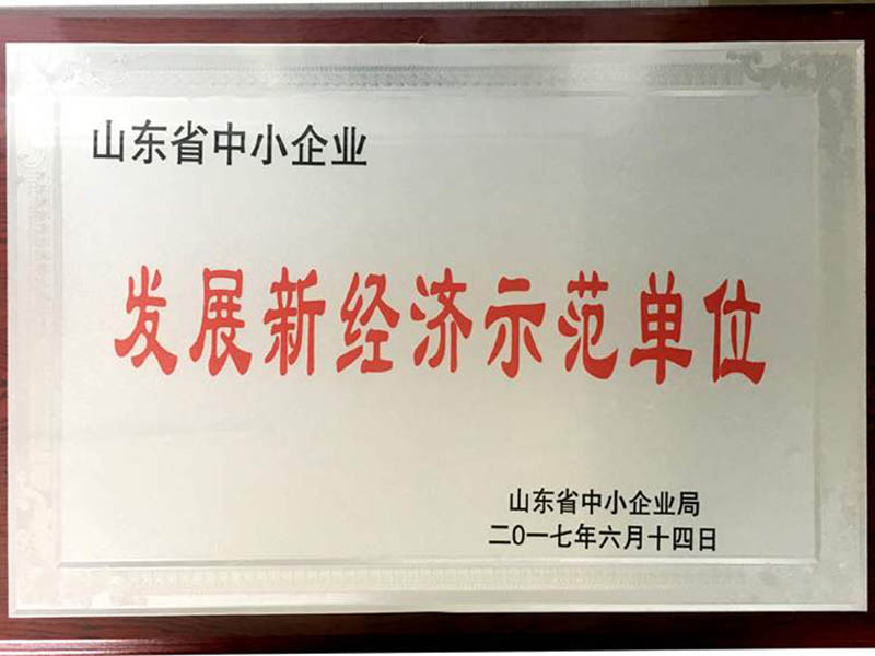 山東發展新經濟示范單位